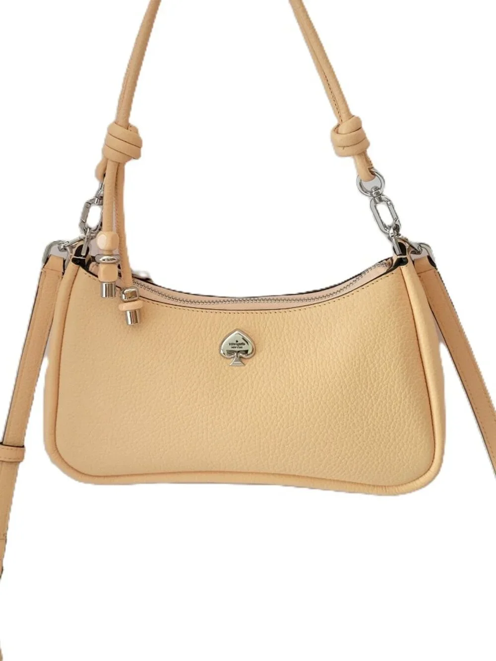 Kate Spade KO435 Kayla Knotted Strap Small Shoulder Handbag Citrus Glaze Leather
